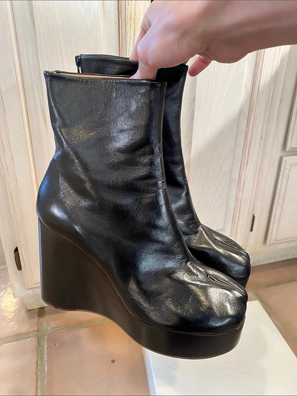 Maison Martin Margiela Tabi Platform Boot Black EU 41